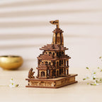 Webelkart Premium Ram Mandir Ayodhya Wooden Temple Beautiful Plywood Mandir Pooja Room Home Decor Office/Home Temple (Size-5)