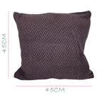 House of Quirk Polar Fleece Fabric Cushion Cover with Zipper Pack of 2 (Dark Brown, 45 x 45 cm)