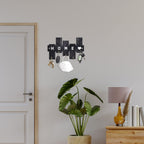 Artvibes Unique Stylish Wooden Key Holder for Wall Decor with Stylish Stainless Steel 5 Hooks Beautiful Key Organizer for Home Decoration(KH_806N)