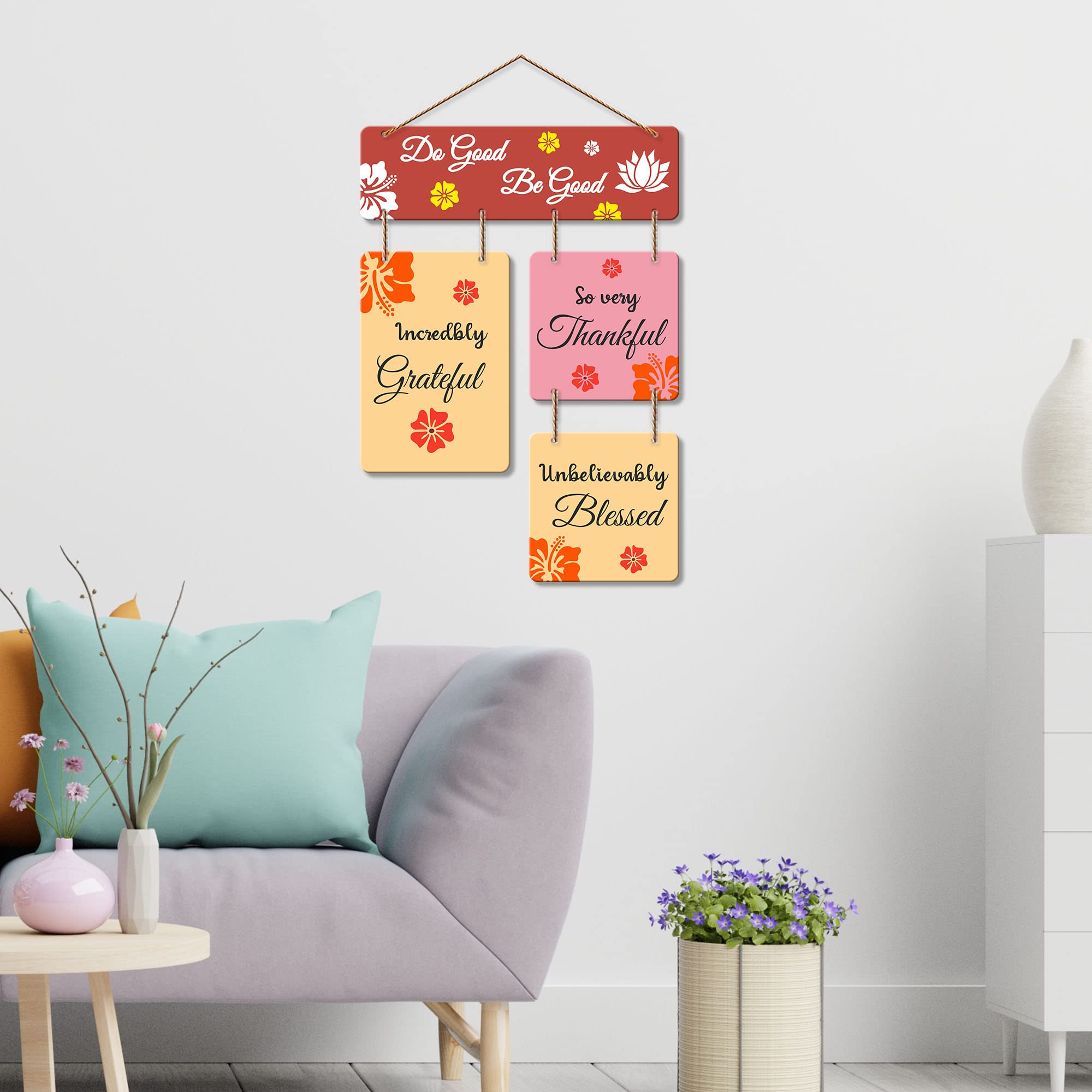 Artvibes Do Good Be Good Printed Wooden Wall Hanging | Quotes Decor Item | Wall Accent | Office Wall Decoration Items | Inspirational Quotes Wall Art | Mdf Wall Decoration | Gift Items (WH_6511N)