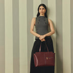 Miraggio Linda 16 Inch Laptop Tote Bag For Women Office Use | Office Tote Bag With Zipper Closure | Stylish Totes (Wine)