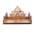 Wooden Pooja Stand for Home and Office - Wall Mounted Temple Mandir - Perfect for Shop (Small)