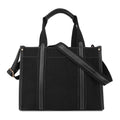 Womanix Canvas Tote Bag 12 inch Work Shoulder Bag Casual small Briefcase Handbag for Travel, Office, College (0045)