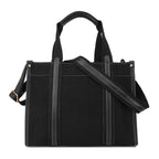 Womanix Canvas Tote Bag 12 inch Work Shoulder Bag Casual small Briefcase Handbag for Travel, Office, College (0045)