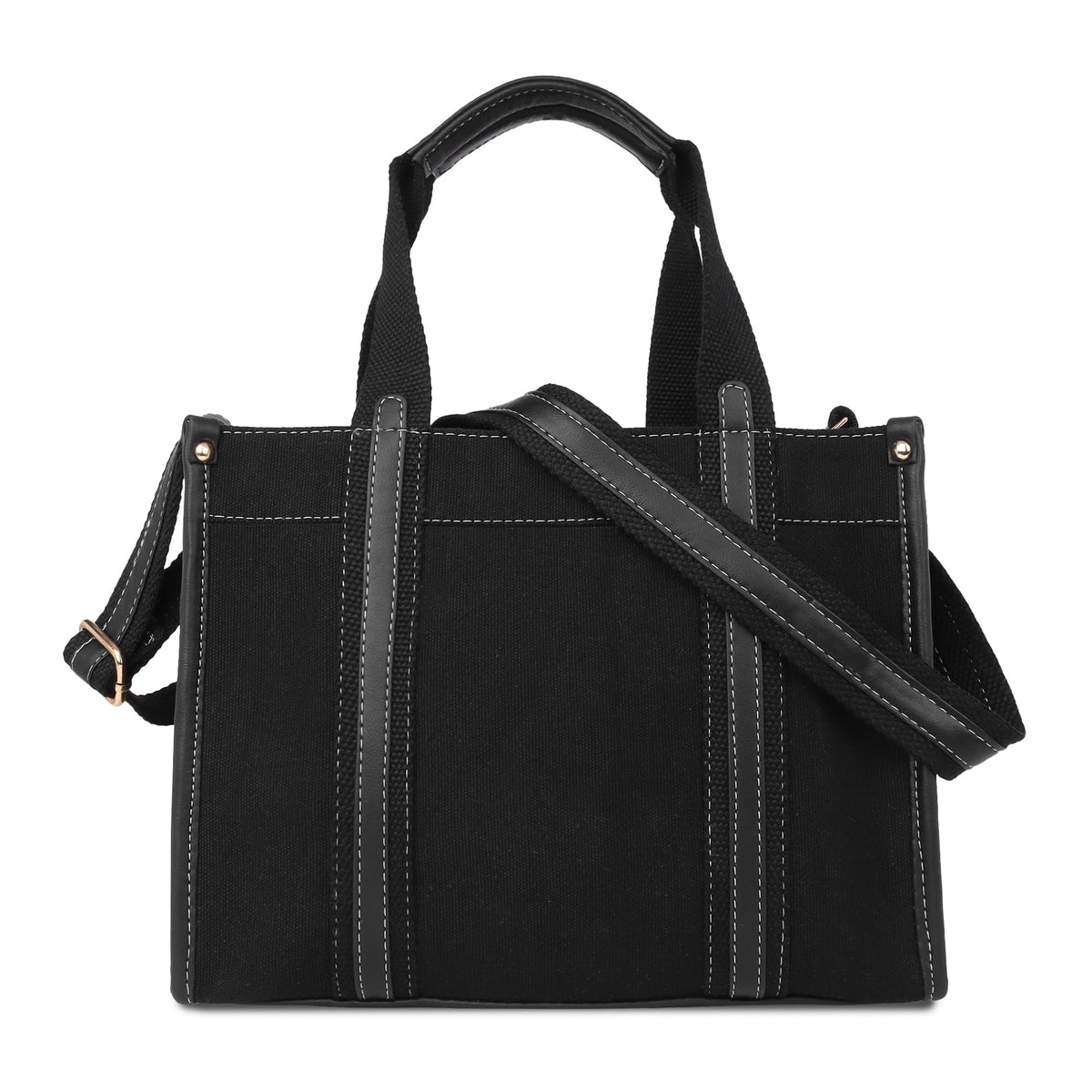 Womanix Canvas Tote Bag 12 inch Work Shoulder Bag Casual small Briefcase Handbag for Travel, Office, College (0045)