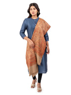 Naureen Women Faux Pashmina Kashmiri Jamawar Shawl, Warm and Soft, 40x80 inch