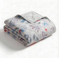 Namolyte Cotton Reversible Summer Blanket, AC Comforter with Classic Printed Design, Cooling Quilt Dohar for Single Double Bed, Ideal for Gifting (Gray, Double) Kafalo