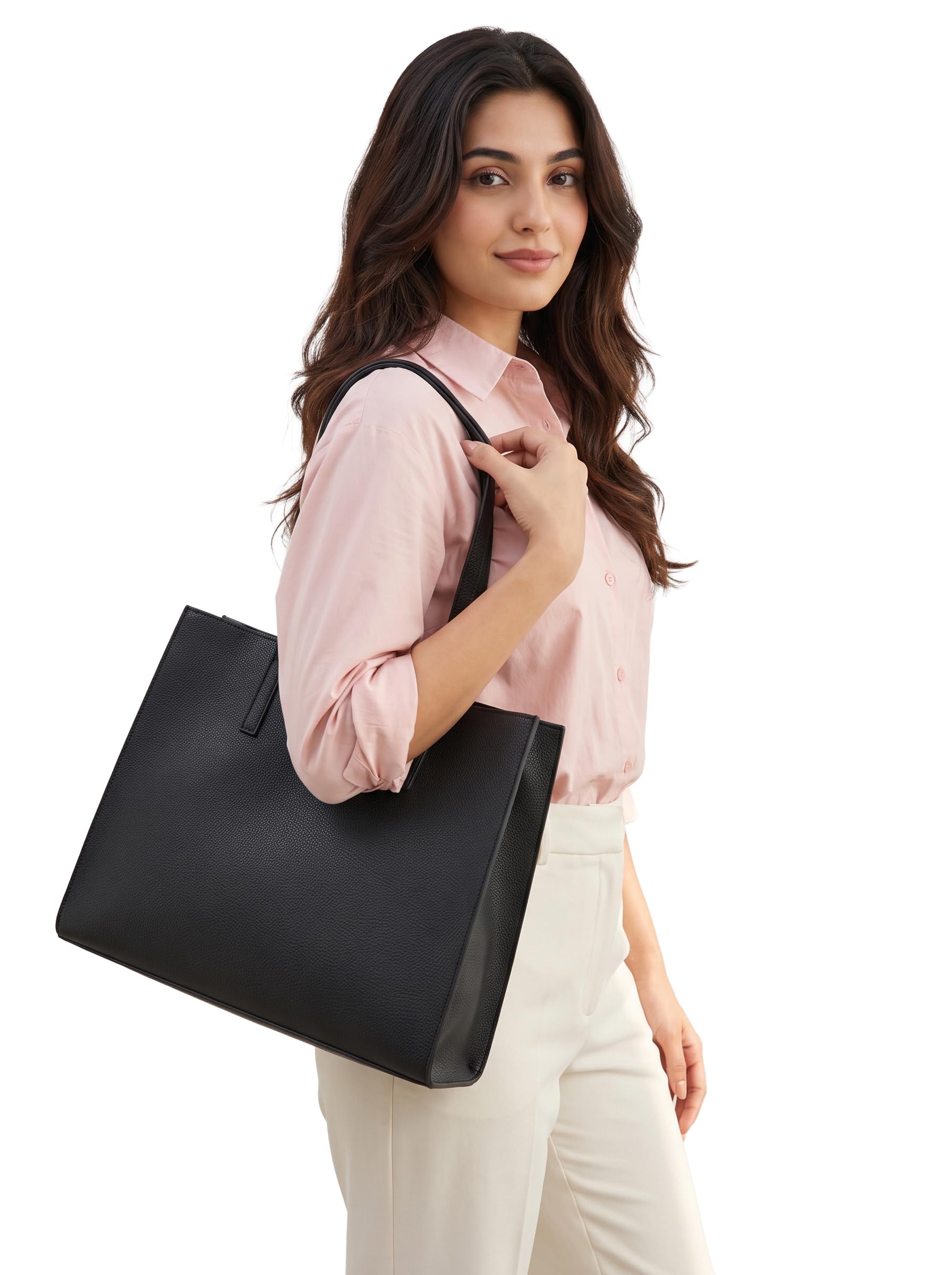 Horse and Hash Large Capacity Tote Bag for Women Premium Shoulder Handbag Office Bag with Laptop Spacious Compartments