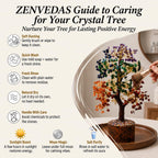 7 Chakra Crystal Tree with 500 Beads for Home Decor & Healing, Handmade Gemstone Bonsai Tree for Positive Energy, Chakra Balancing & Spiritual Gift, Tree for Good Luck (500 Beads)