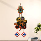 Artvibes Om Namah Shivaya Evil Eye Wall Hanging for Home Temple | Spiritual MDF Wall Decor | Vastu Decorative Art for Living Room | Entrance | Office & Main Door | Gift Item (WH_8591N)