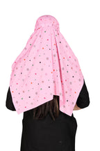 7 season's Women's Cotton Scarf Cum Mask Universal Size Usable For Vehicle Driver For Sunlight Uv Protection White Printed Design (Pink-S), Female