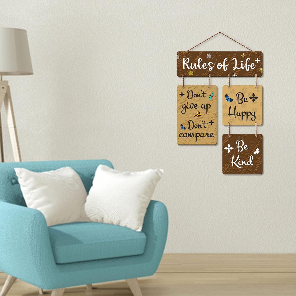 Artvibes Don't Give Up Don't Compare Decorative Wall Art | Quotes Decor Item | Motivational Wall Decor | Wall Accent | Graphic Art | Gift Items | Office Wall Decoration Items (WH_6507N)