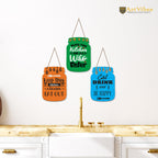 Artvibes Kitchen Brings Family Together Quote Decorative Wall Hanging Decoration item for Kitchen | Home Decor | House Warming Gifts | Kitchen Quotes Decor Item | Wall Decoration (WH_8906NN)