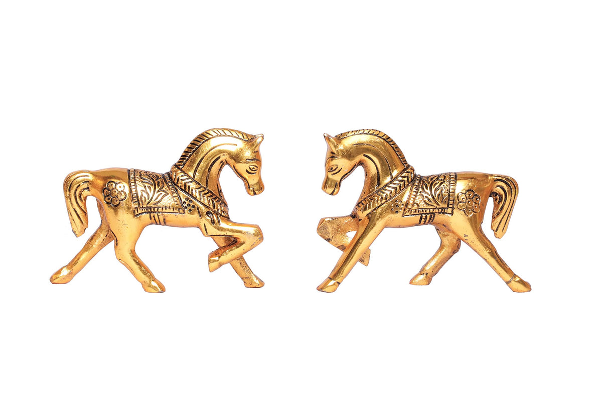 KridayKraft Metal Horse Statue Figurine Animal Showpiece Figurines...