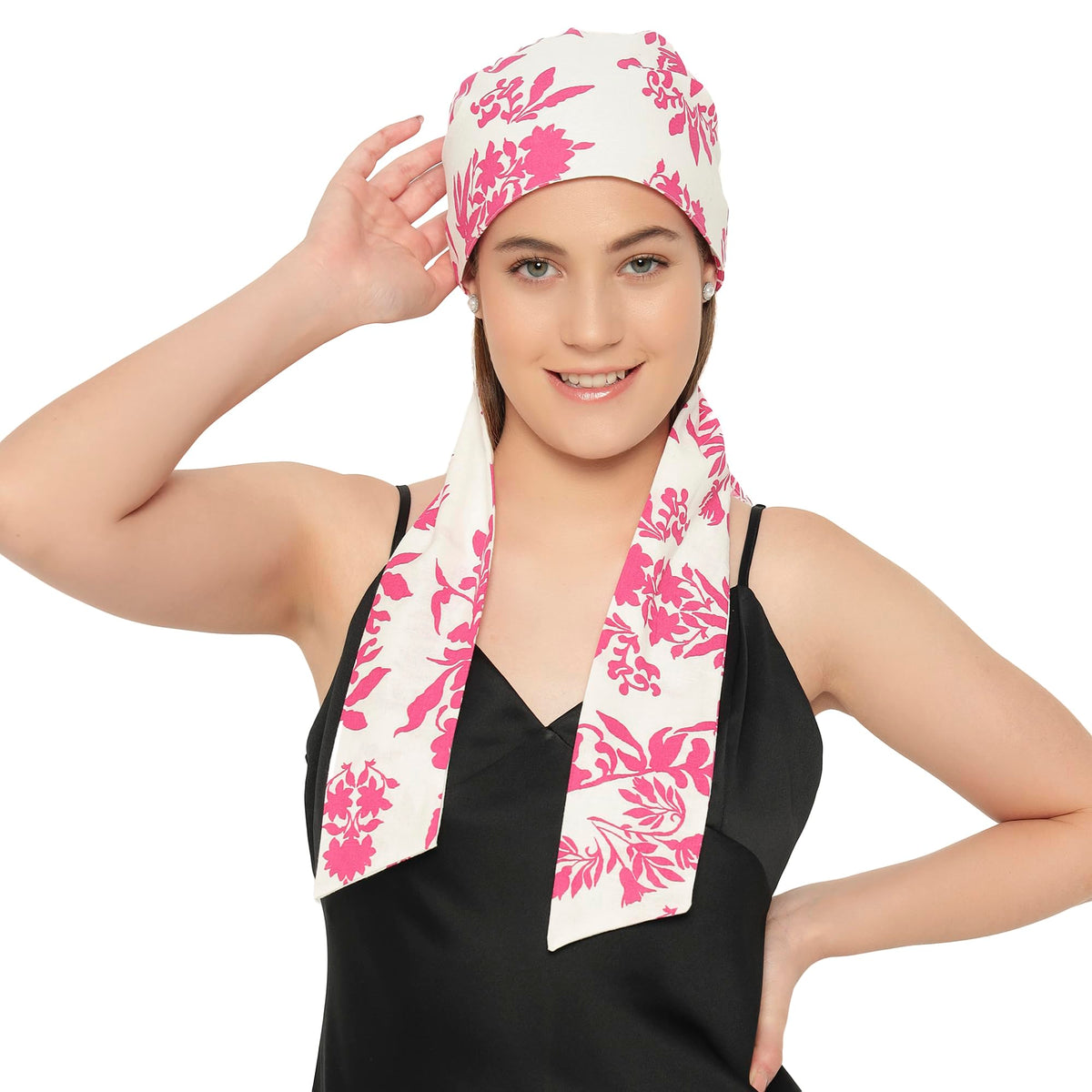 The Headscarves Premium Cotton Printed Headscarf for Women – Soft Chemo Headwear, Stylish Hijab Cap, Breathable Headwrap for Hair Loss, Modest Fashion Scarf & Cancer Turban