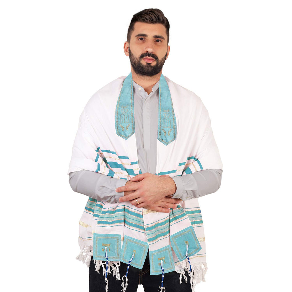 HalleulYAH Tallit (Light Blue)