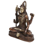 ARTVARKO Brass Murti Lord Shiva in Blessing Posture Shiv Idol Statue for Shivaratri Maha Shivaratri Copper Color Height 8.5 Inch 1Pcs Standard.