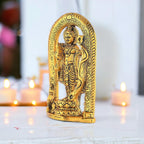 KridayKraft Metal Ram Lalla Idol Murti in Ayodhya Mandir for Home and Office Temple Religious Idol for Home Office Ram Ji Balroop Decorative Shopiece Figurines