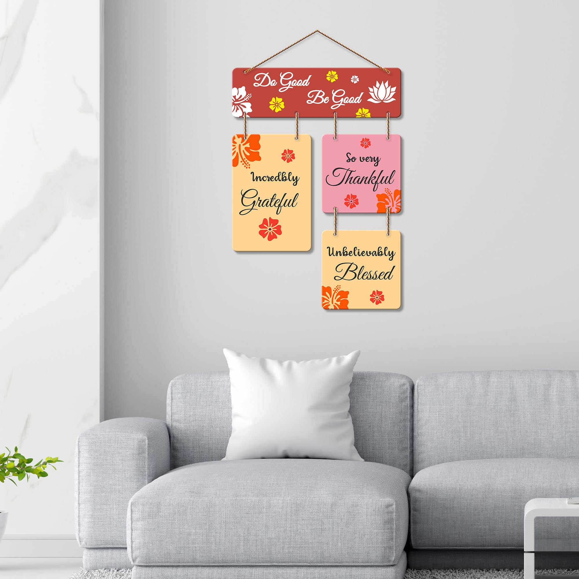 Artvibes Do Good Be Good Printed Wooden Wall Hanging | Quotes Decor Item | Wall Accent | Office Wall Decoration Items | Inspirational Quotes Wall Art | Mdf Wall Decoration | Gift Items (WH_6511N)