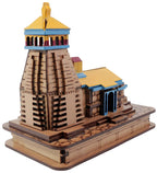 A&S Ventures Wooden Shri Kedarnath Dham Colored Temple Mandir || Miniature Hand Crafted Wooden Temple