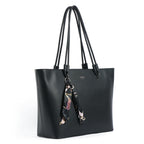 EXOTIC Celeste Structured Tote Bag with Laptop Compartment | Premium Minimal Design | Multi-Section Interior | Everyday Work & Travel Tote (Black)