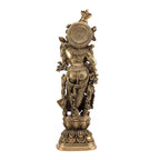 ARTVARKO Brass Radha Krishna Murti for Gift Idol for Mandir Temple Worship Home Decor Gifting Decorative Figurine Traditional Large 29 Inches