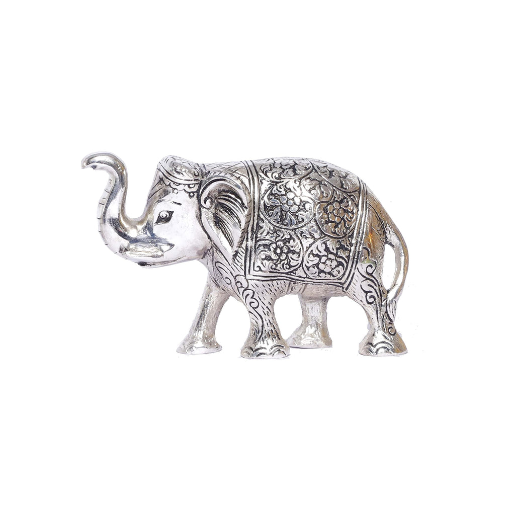 Prince Home Decor & Gifts Metal Showpiece Figurine (14 x 8 x 5 cm, Silver)
