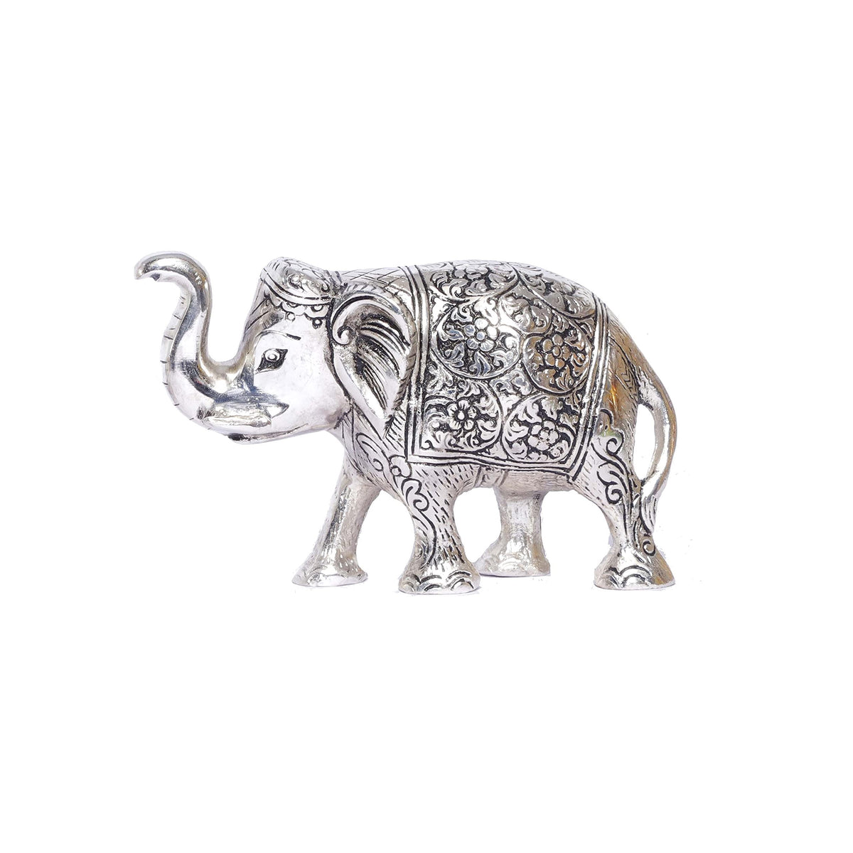 Prince Home Decor & Gifts Metal Showpiece Figurine (14 x 8 x 5 cm, Silver)