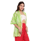 CrossKulture Light Green Cotton Scarf for Women | Lightweight & Long | Stole for Women - Stylish Tie-Dye Design | Neck Scarf, Hair Scarf, & Head Scarf for Women & Girls | All Season Accessory