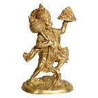 ARTVARKO Brass Lord Hanuman Ji Standing Murti Bajrangbali with Gada Bhagwan Statue Showpiece for Pooja Gift Living Room Decoration Home Décor 11 Inches.