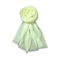 FAHABO Scarf Woman Voile Cotton Scarves with Rhinestone Embellishments | Hijab Scarf | Headscarf | Neck Scarf | Stoles | Wraps Size 71 L x 32 W (Icy Yellow)