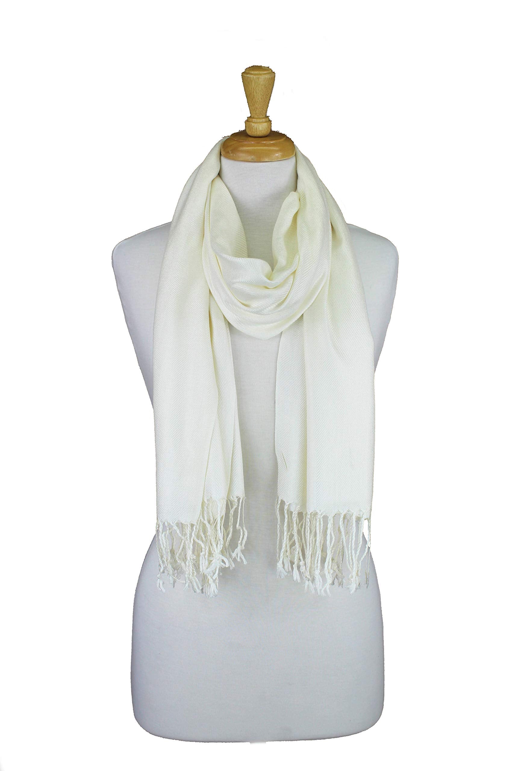 Paskmlna Large Solid Color Pashmina Shawl Wrap Scarf 80 X 27