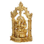 Svarup Brass Ganesh Bhagwan Idol Ganesha Statue Ganpati Puja Murti for Home Entrance Decor Diwali Gift Height 10 Inch.