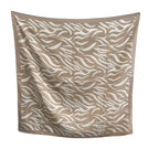 CrossKulture Printed Poly Silken feel Scarf Stole for Women | Stylish, Soft, & Lightweight | Satin Feel Neck, Hair & Head Scarf for Women | Square Silk Stole for Handbag (Colour74)