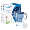 BRITA Marella 2.4L Water Filter Transparent Jar With Lid | German Engineered Pitcher with MicroFlow Technology | Reduces Chlorine, Lead, Copper & Limescale | Includes MAXTRA+ Cartridge