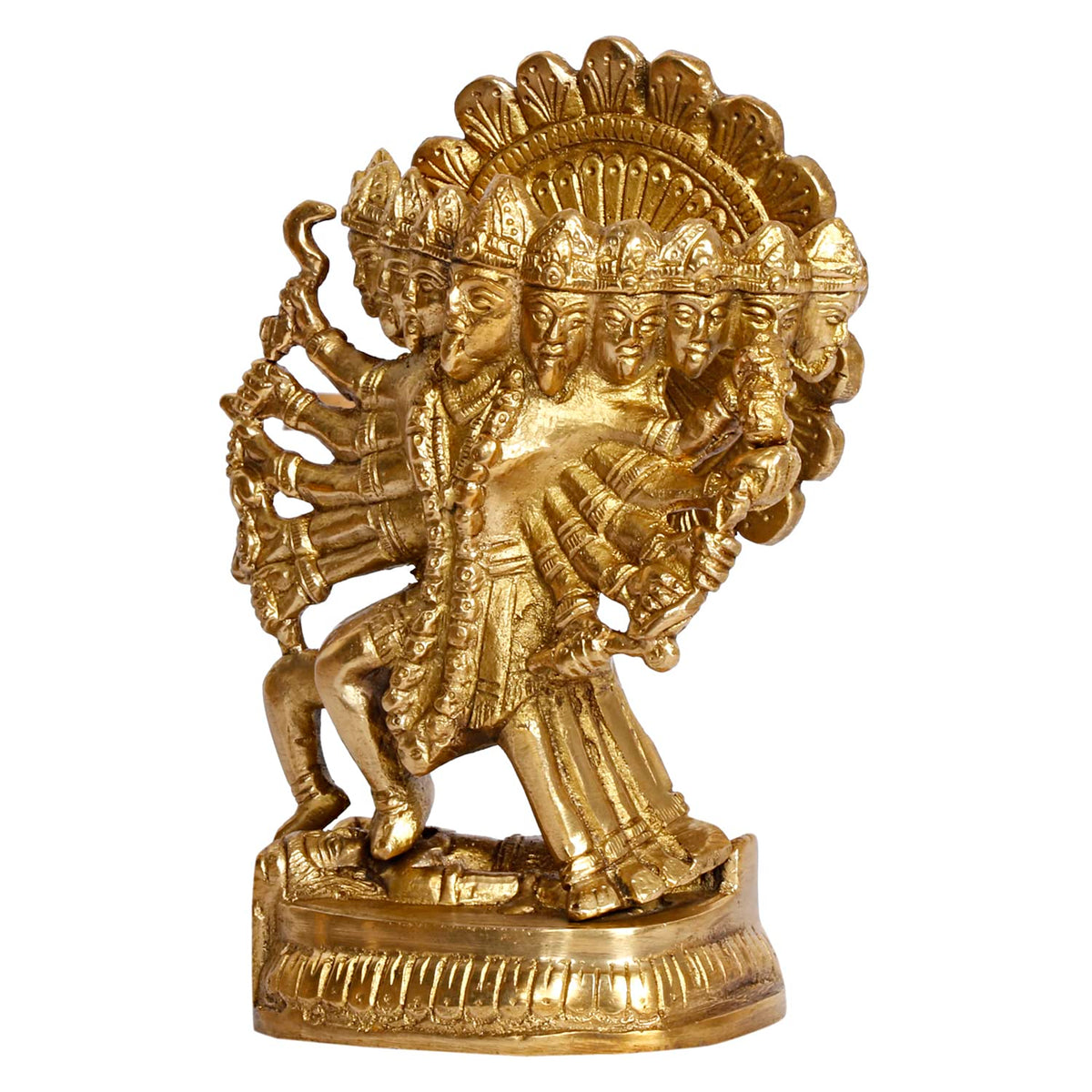 ARTVARKO Brass Kali Maa Murti Maha Kali Mahakali Kalika Maa Statue Sculpture Idol Puja Murti 6 Inch.