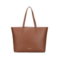 Fastrack Core Tote Laptop Bag For Women | Tan Faux Leather Bag | Fits Upto 15 Laptop | Ladies Handbag with Zipper Closure & Utility Pockets