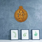 Artavrko Pure Brass Hanuman Bajrang Bali Krishna On Top with Sheshnaag Murti Wall Hanging for Entrance décor Showpiece 11 Inches