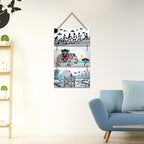 Artvibes Tribal Art Designer Wall Hanging Decoration Item For Home | Living Room | Gift | Decorative Items For Home Wall | Wooden Wall Hanging Decor |Wall Decor Items (WH_9417N)