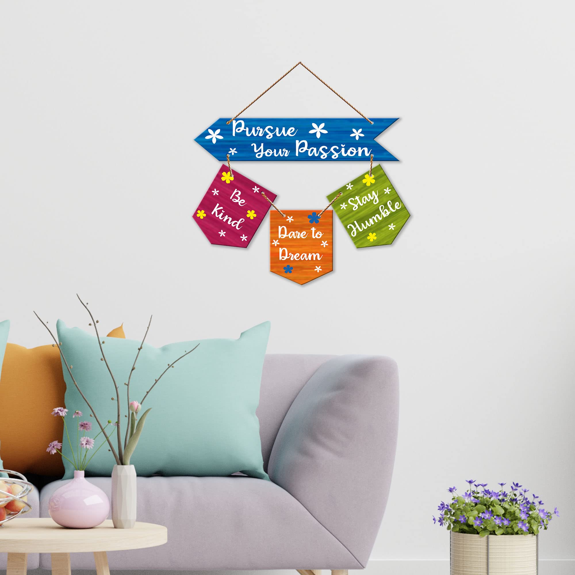 Artvibes Wall Hanging Home Decorative Wall Art for Living room | Bedroom | Gifts | Wall Hanger for Decoration | Modern Decor | Artwork | Wall Sculpture | Signs & PlaquesArt Print (WH_6405NR)