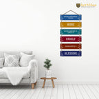 Artvibes Family Quote Decorative Wall Hanging Ornaments Wood Art Decoration item for Living Room | Quotes Decor Item | Wall Accents | Gift Items | Wall Illustrations | Artworks Hangings(WH_3206N)