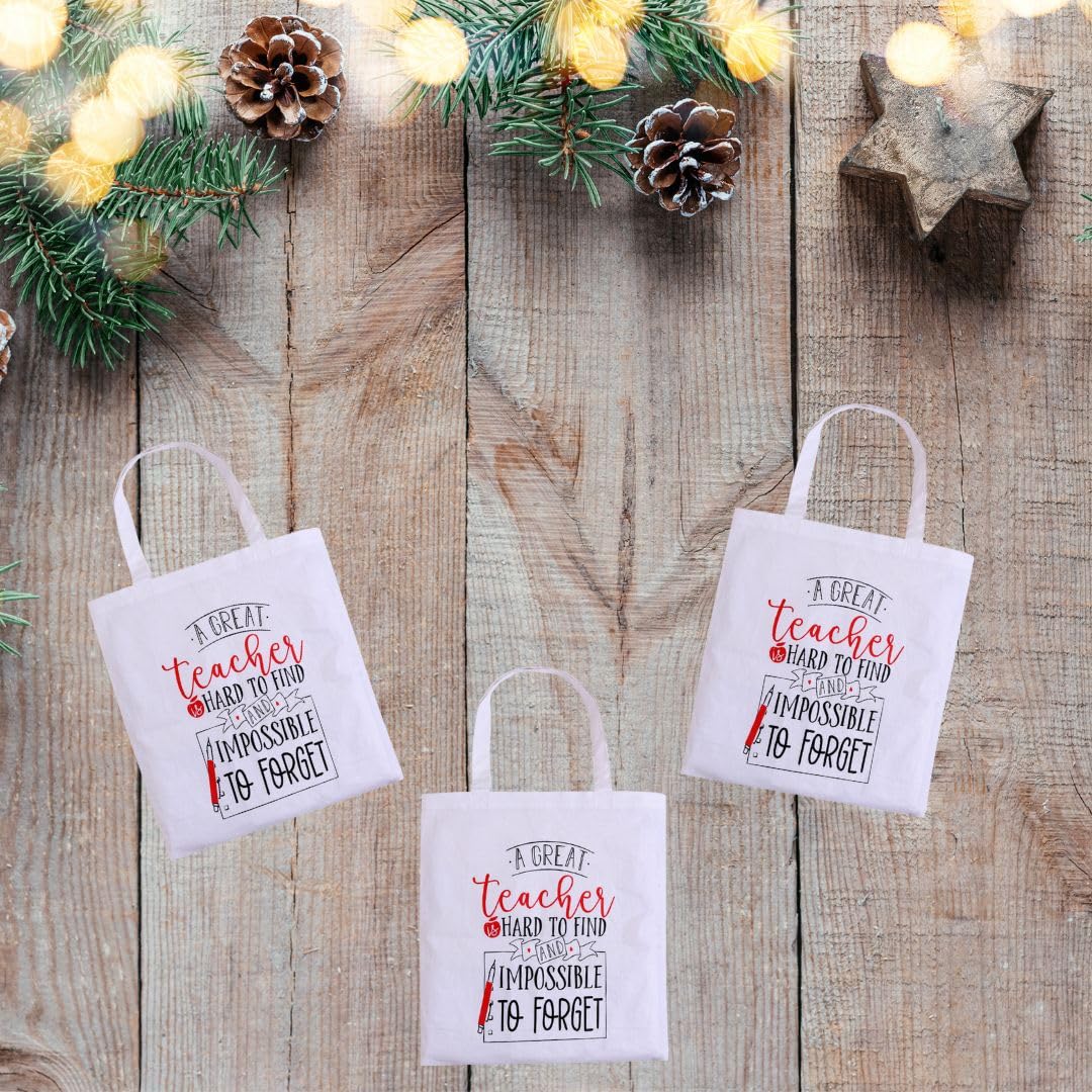 Mayatra's Organic Cotton Tote Gifting Bag, Eco Friendly Lightweight Reusable Grocery Shopping Cloth Bags,Christmas Gift… (Teacher_5)