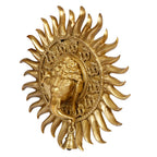 Svarup Brass Om Sun Ganesha Ganesha Wall Hanging for Home Office Entrance Puja Gift 11 Inch.