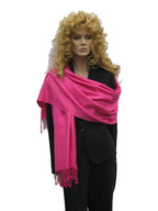 Cashmere Pashmina Group: Solid Pashmina Shawl, Scarf, Wrap & Stole(Regular size) (Fuchsia)