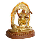 ARTVARKO Maa Kali Statue Brass Kalika Kaali with Shiva Idol Temple Puja Sculpture (LxBxH in Inches 11x5.5x12, 6.2 Kg)