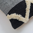 Furnistitchs Premium Decorative Throw Cushion Pillow Cover Boho Home Decor - Living Room Bedroom Couch Sofa Cushion Covers 16 inch x 16 inch (1, Black Mountains)