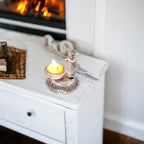 KridayKraft Aluminium Parrot Diya (Silver)