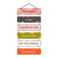 Artvibes Family Quote Decorative Wall Hanging Ornaments Wooden Art item for Living Room | Quotes Decor Item | Wall Accents | Gift Items | Wall Illustrations | Modern Artworks Hangings(WH_3205N)