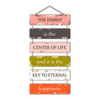Artvibes Family Quote Decorative Wall Hanging Ornaments Wooden Art item for Living Room | Quotes Decor Item | Wall Accents | Gift Items | Wall Illustrations | Modern Artworks Hangings(WH_3205N)