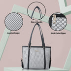Lookout Fashion Luxe Tote Handbag (fit 15.6 inch laptop) (White)